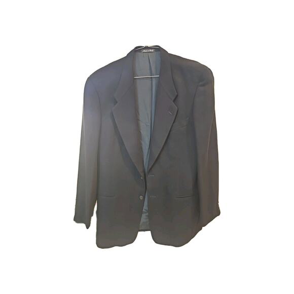 Giorgio Armani Sport Coat Blazer 99% Wool Black Classic